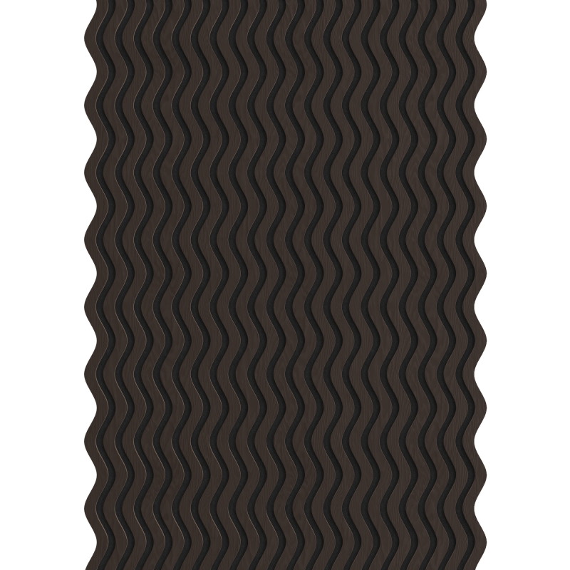 Mexen Lam-SF 02 lamele ścienne akustyczne 280 x 30 cm, filc 9 mm, fornir techniczny, Czarny Dąb - S106-280-02-046