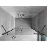 Mexen Mist-H drzwi prysznicowe uchylne prawe 140 cm, transparent, gun metal - 8A5-140-001-95-00-P