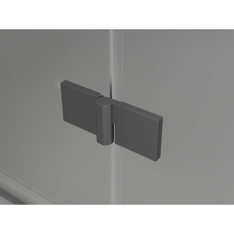 Mexen Mist-H drzwi prysznicowe uchylne prawe 150 cm, transparent, gun metal - 8A5-150-001-95-00-P