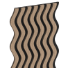 Mexen Lam-SF 02 lamele ścienne akustyczne 280 x 30 cm, filc 9 mm, fornir techniczny, Jasny Orzech - S106-280-02-047
