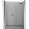 Mexen Mist-H drzwi prysznicowe uchylne prawe 160 cm, transparent, gun metal - 8A5-160-001-95-00-P