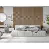 Mexen Lam-SF 02 lamele ścienne akustyczne 280 x 30 cm, filc 9 mm, fornir techniczny, Bielony Dąb - S106-280-02-040