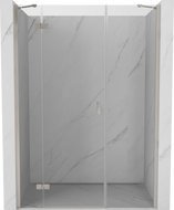 Mexen Mist-H drzwi prysznicowe uchylne lewe 150 cm, transparent, nikiel szczotkowany - 8A5-150-001-97-00-L