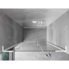 Mexen Mist-H L drzwi prysznicowe uchylne lewe 120 cm, transparent, białe - 8A5L-120-001-20-00-L