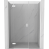 Mexen Mist-H L drzwi prysznicowe uchylne lewe 140 cm, transparent, białe - 8A5L-140-001-20-00-L