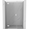 Mexen Mist-H L drzwi prysznicowe uchylne lewe 145 cm, transparent, białe - 8A5L-145-001-20-00-L