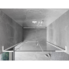 Mexen Mist-H L drzwi prysznicowe uchylne lewe 155 cm, transparent, białe - 8A5L-155-001-20-00-L