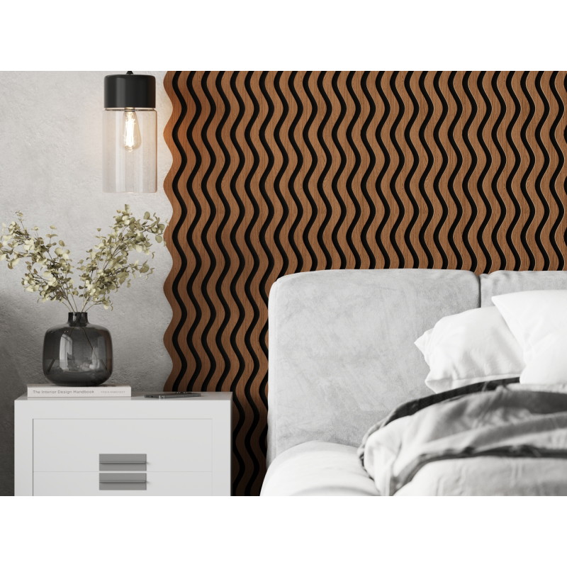 Mexen Lam-SF 02 lamele ścienne akustyczne 280 x 30 cm, filc 9 mm, fornir techniczny, Dąb Natural - S106-280-02-042