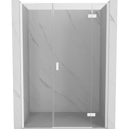 Mexen Mist-H L drzwi prysznicowe uchylne prawe 120 cm, transparent, białe - 8A5L-120-001-20-00-P