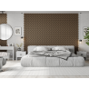Mexen Lam-SF 02 lamele ścienne akustyczne 280 x 30 cm, filc 9 mm, fornir techniczny, Ciemny Orzech - S106-280-02-044