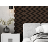 Mexen Lam-SF 02 lamele ścienne akustyczne 280 x 30 cm, filc 9 mm, fornir techniczny, Dąb Mocca - S106-280-02-045