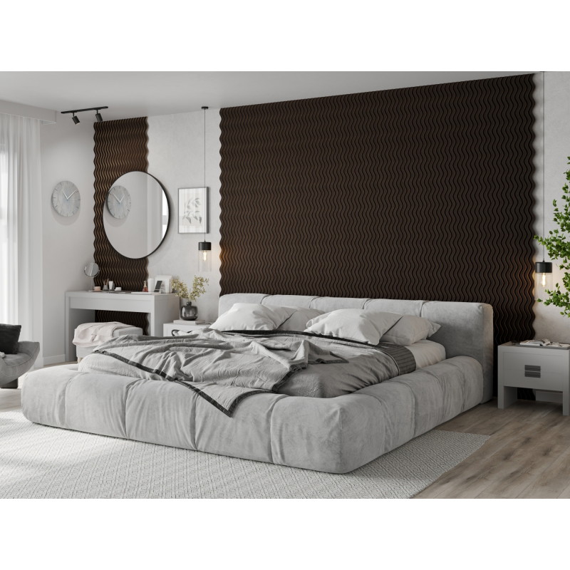 Mexen Lam-SF 02 lamele ścienne akustyczne 280 x 30 cm, filc 9 mm, fornir techniczny, Czarny Dąb - S106-280-02-046