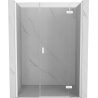 Mexen Mist-H L drzwi prysznicowe uchylne prawe 125 cm, transparent, białe - 8A5L-125-001-20-00-P