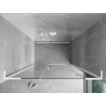Mexen Mist-H L drzwi prysznicowe uchylne prawe 150 cm, transparent, białe - 8A5L-150-001-20-00-P