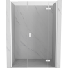 Mexen Mist-H L drzwi prysznicowe uchylne prawe 160 cm, transparent, białe - 8A5L-160-001-20-00-P