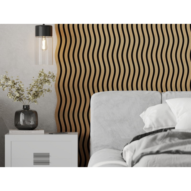 Mexen Lam-SF 01 lamele ścienne akustyczne 280 x 30 cm, filc 9 mm, fornir techniczny, Dąb Classic - S106-280-01-041