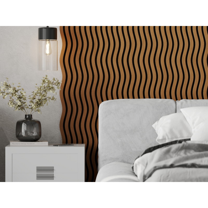 Mexen Lam-SF 01 lamele ścienne akustyczne 280 x 30 cm, filc 9 mm, fornir techniczny, Dąb Natural - S106-280-01-042