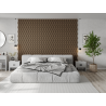 Mexen Lam-SF 01 lamele ścienne akustyczne 280 x 30 cm, filc 9 mm, fornir techniczny, Ciemny Orzech - S106-280-01-044