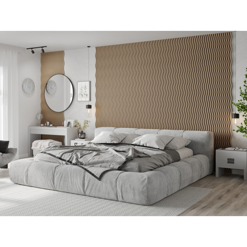 Mexen Lam-SF 01 lamele ścienne akustyczne 280 x 30 cm, filc 9 mm, fornir techniczny, Jasny Orzech - S106-280-01-047