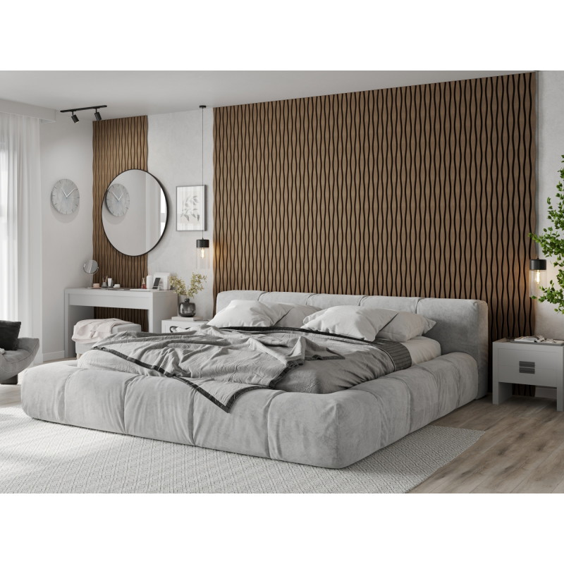 Mexen Lam-SF 26 lamele ścienne akustyczne 280 x 30 cm, filc 9 mm, fornir techniczny, Ciemny Orzech - S106-280-26-044