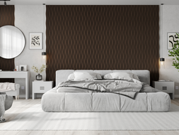 Mexen Lam-SF 26 lamele ścienne akustyczne 280 x 30 cm, filc 9 mm, fornir techniczny, Dąb Mocca - S106-280-26-045