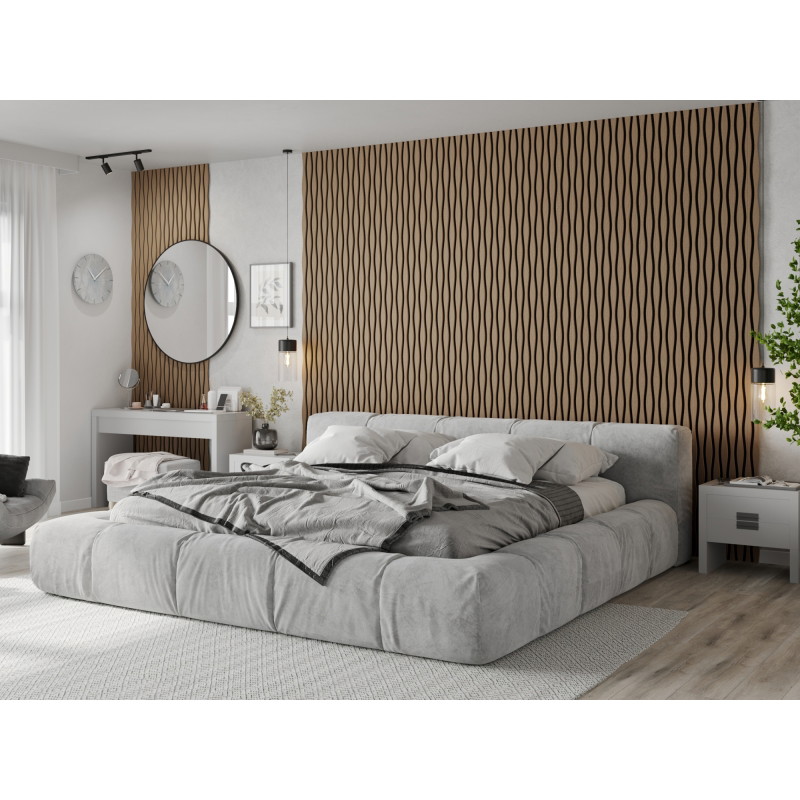 Mexen Lam-SF 26 lamele ścienne akustyczne 280 x 30 cm, filc 9 mm, fornir techniczny, Jasny Orzech - S106-280-26-047