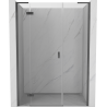 Mexen Mist-H L drzwi prysznicowe uchylne lewe 145 cm, transparent, gun gray szczotkowany - 8A5L-145-001-66-00-L
