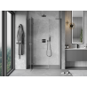 Mexen Mist-H L drzwi prysznicowe uchylne lewe 155 cm, transparent, gun metal - 8A5L-155-001-95-00-L
