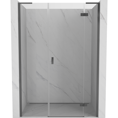 Mexen Mist-H L drzwi prysznicowe uchylne prawe 120 cm, transparent, gun metal - 8A5L-120-001-95-00-P
