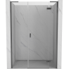 Mexen Mist-H L drzwi prysznicowe uchylne prawe 120 cm, transparent, gun metal - 8A5L-120-001-95-00-P