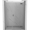 Mexen Mist-H L drzwi prysznicowe uchylne prawe 135 cm, transparent, gun metal - 8A5L-135-001-95-00-P