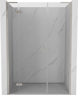 Mexen Mist-H L drzwi prysznicowe uchylne lewe 135 cm, transparent, nikiel szczotkowany - 8A5L-135-001-97-00-L