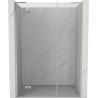 Mexen Mist-H L drzwi prysznicowe uchylne lewe 150 cm, transparent, nikiel szczotkowany - 8A5L-150-001-97-00-L