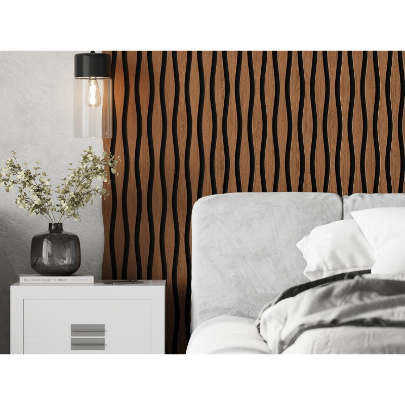 Mexen Lam-SF 26 lamele ścienne akustyczne 280 x 30 cm, filc 9 mm, fornir techniczny, Dąb Natural - S106-280-26-042
