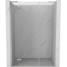 Mexen Mist-H L drzwi prysznicowe uchylne lewe 155 cm, transparent, nikiel szczotkowany - 8A5L-155-001-97-00-L