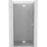 Mexen Mist-F drzwi prysznicowe składane lewe 60 cm, transparent, białe - 8A6-060-000-20-00-L