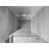 Mexen Mist-F drzwi prysznicowe składane lewe 70 cm, transparent, białe - 8A6-070-000-20-00-L