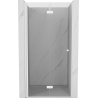 Mexen Mist-F drzwi prysznicowe składane lewe 70 cm, transparent, białe - 8A6-070-000-20-00-L