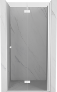 Mexen Mist-F drzwi prysznicowe składane prawe 80 cm, transparent, białe - 8A6-080-000-20-00-P