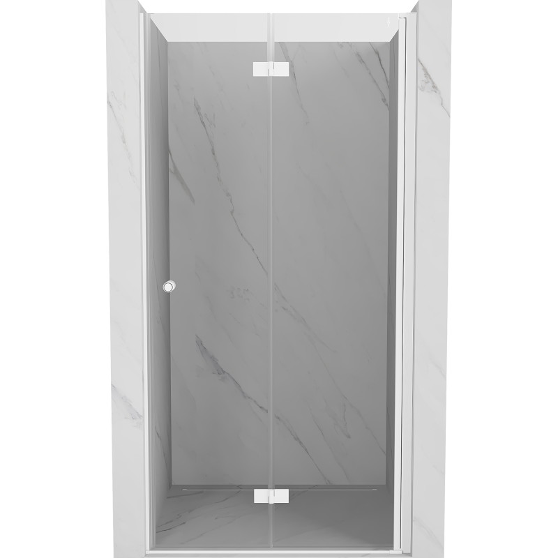 Mexen Mist-F drzwi prysznicowe składane prawe 115 cm, transparent, białe - 8A6-115-000-20-00-P