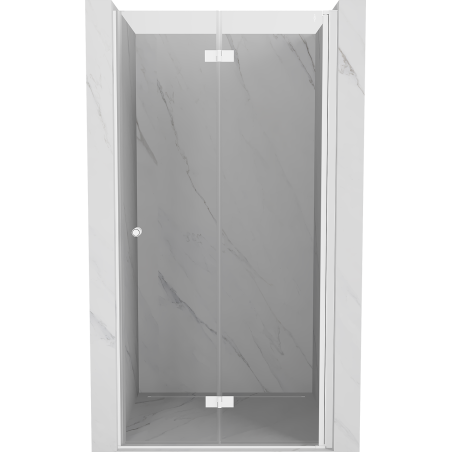 Mexen Mist-F drzwi prysznicowe składane prawe 115 cm, transparent, białe - 8A6-115-000-20-00-P