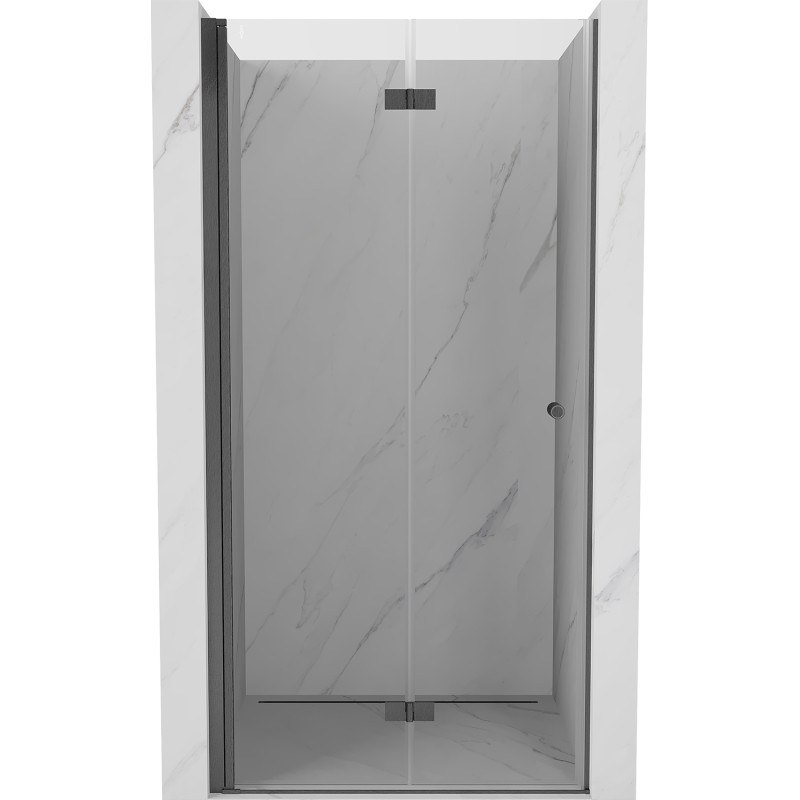Mexen Mist-F drzwi prysznicowe składane lewe 70 cm, transparent, gun gray szczotkowany - 8A6-070-000-66-00-L