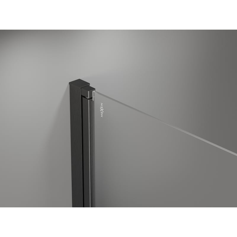 Mexen Mist-F drzwi prysznicowe składane prawe 115 cm, transparent, gun gray szczotkowany - 8A6-115-000-66-00-P