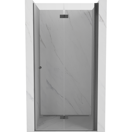 Mexen Mist-F drzwi prysznicowe składane prawe 115 cm, transparent, gun gray szczotkowany - 8A6-115-000-66-00-P