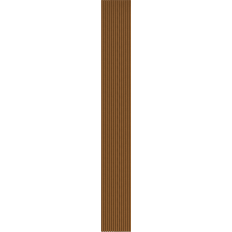 Mexen Ovalo 01 lamele ścienne ryflowane elastyczne 280 x 36 cm, fornir techniczny, Dąb Natural - S130-280-01-042