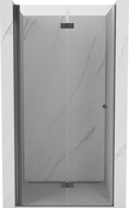 Mexen Mist-F drzwi prysznicowe składane lewe 80 cm, transparent, gun metal - 8A6-080-000-95-00-L