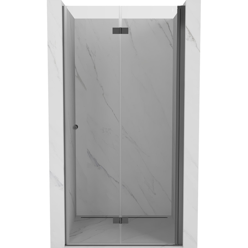Mexen Mist-F drzwi prysznicowe składane prawe 85 cm, transparent, gun metal - 8A6-085-000-95-00-P