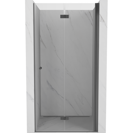 Mexen Mist-F drzwi prysznicowe składane prawe 120 cm, transparent, gun metal - 8A6-120-000-95-00-P