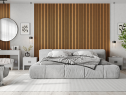 Mexen Lam-F Slim 01 lamele ścienne akustyczne 280 x 36,5 cm, filc 9 mm, fornir techniczny, Dąb Natural - S107-280-01-042