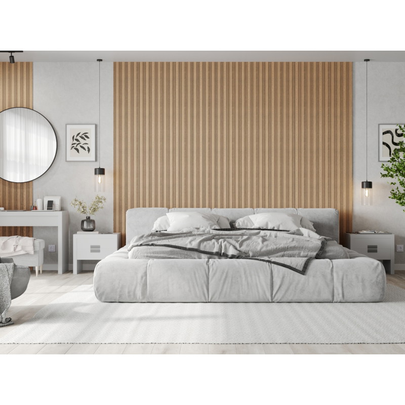 Mexen Lam-F Nano 01 lamele ścienne akustyczne 280 x 32,4 cm, filc 5 mm, fornir techniczny, Bielony Dąb - S108-280-01-040